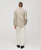Mango Men's Slim-Fit Cotton Shirt