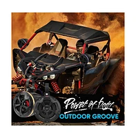 Pyle 4” Waterproof Off-Road Speaker System with Rgb Lights & Bluetooth, 800W