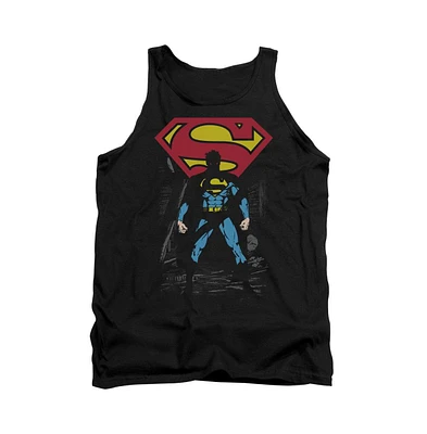 Superman Men's Dark Alley Adult Tank Top