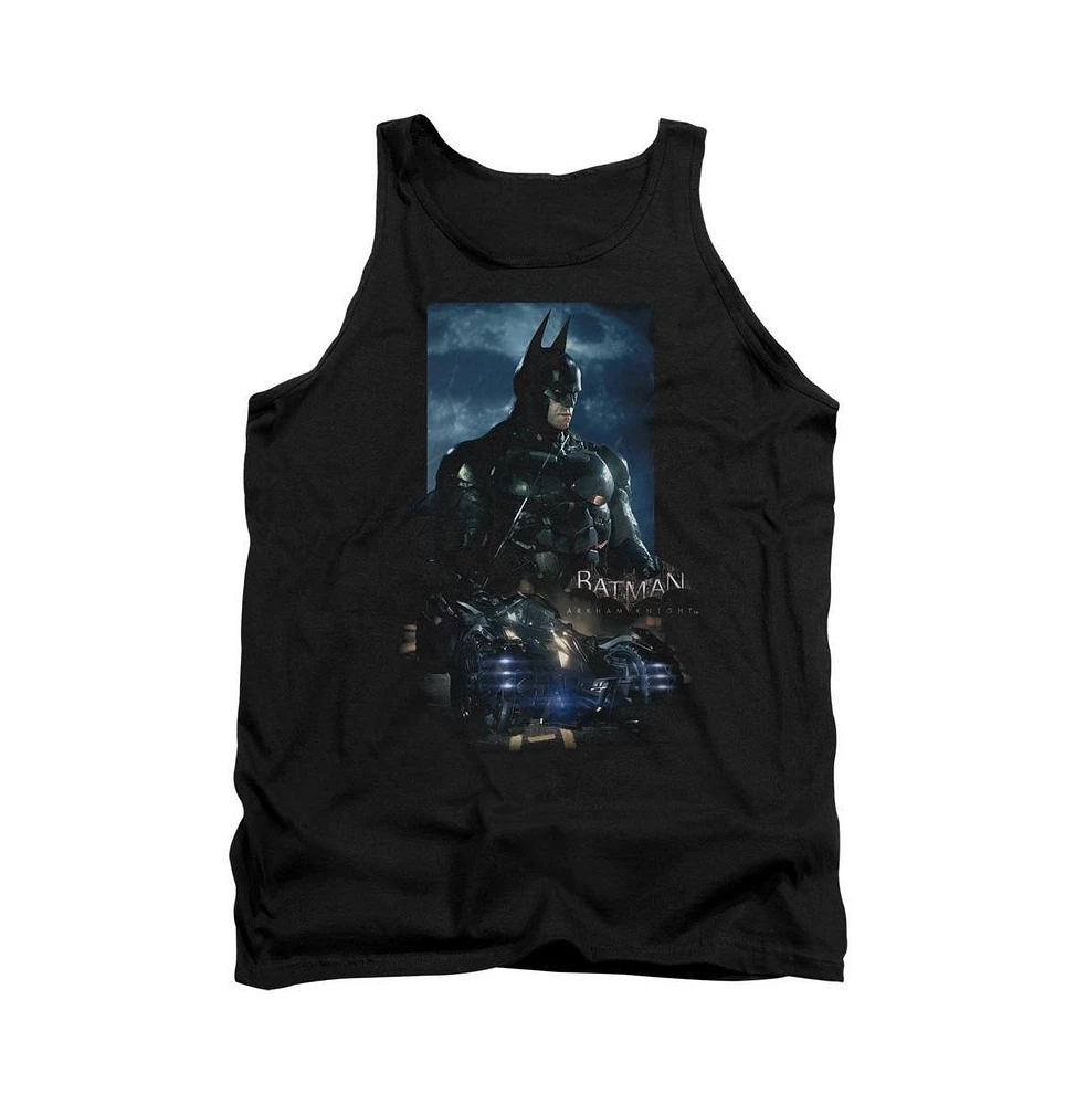 Batman Men's Arkham Knight Batmobile Adult Tank Top