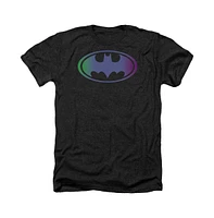 Batman Big & Tall Gradient Bat Logo Adult Heather Tee / T-Shirt