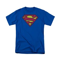 Superman Men's Classic Logo Short Sleeve Adult Tee / T-Shirt