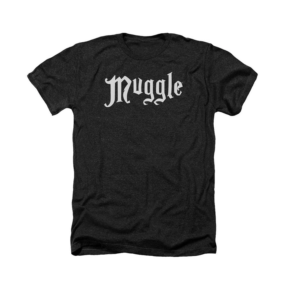 Harry Potter Men's Muggle Adult Heather Tee / T-Shirt