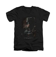 Batman V Superman Men's Desert Gear Short Sleeve Adult V Neck Premium Cotton Tee / T-Shirt