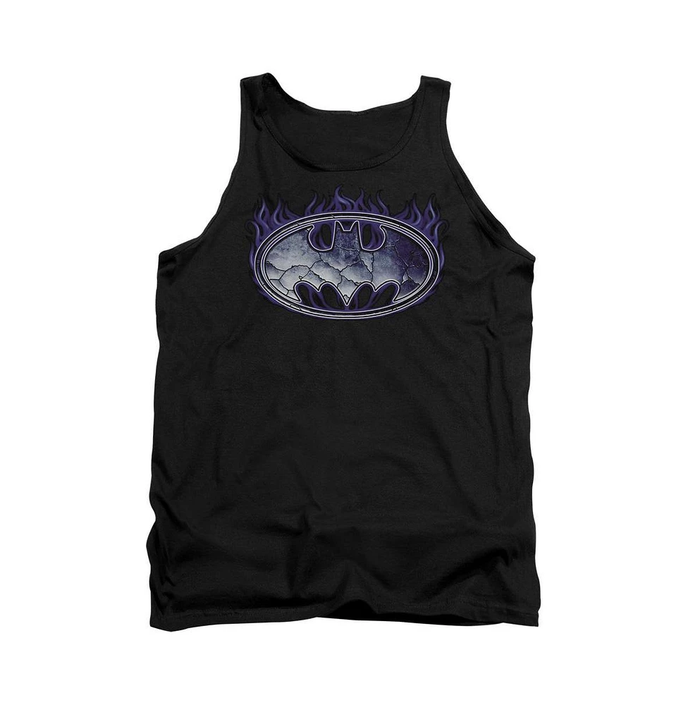 Batman Men's Cracked Shield Adult Tank Top