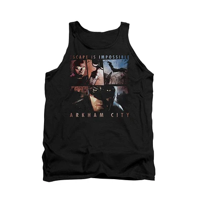 Batman Men's Arkham City Escape Is Impossible Adult Tank Top