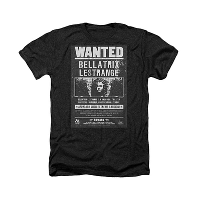 Harry Potter Men's Wanted Bellatrix Adult Heather Tee / T-Shirt