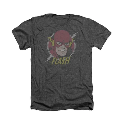 Flash Men's Dc Comics Vintage Voltage Adult Heather Tee / T-Shirt