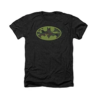 Batman Men's Camo Logo Adult Heather Tee / T-Shirt