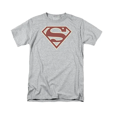 Superman Big & Tall Crimson & Shield Short Sleeve Adult Tee / T-Shirt