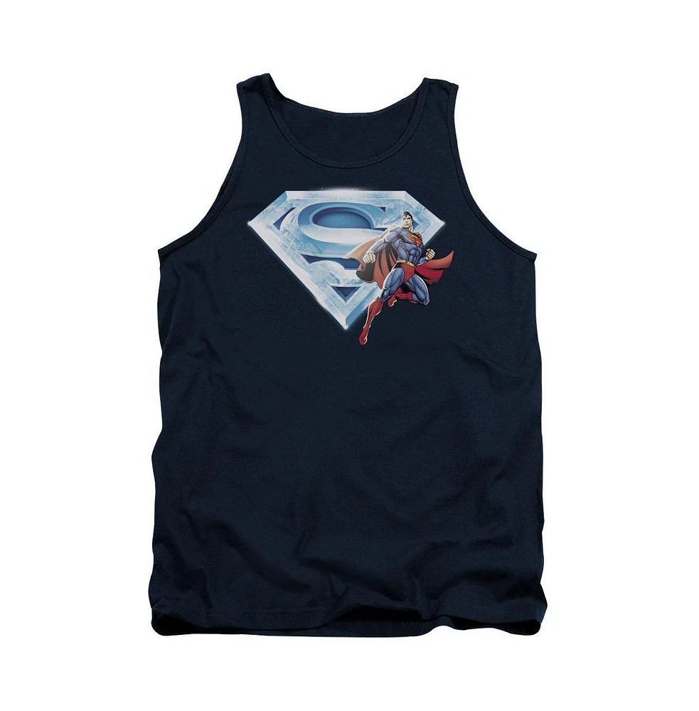 Superman Men's Crystal Logo Adult Tank Top