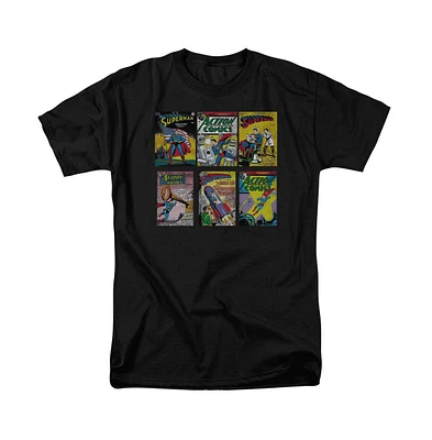 Superman Big & Tall Covers Short Sleeve Adult Tee / T-Shirt