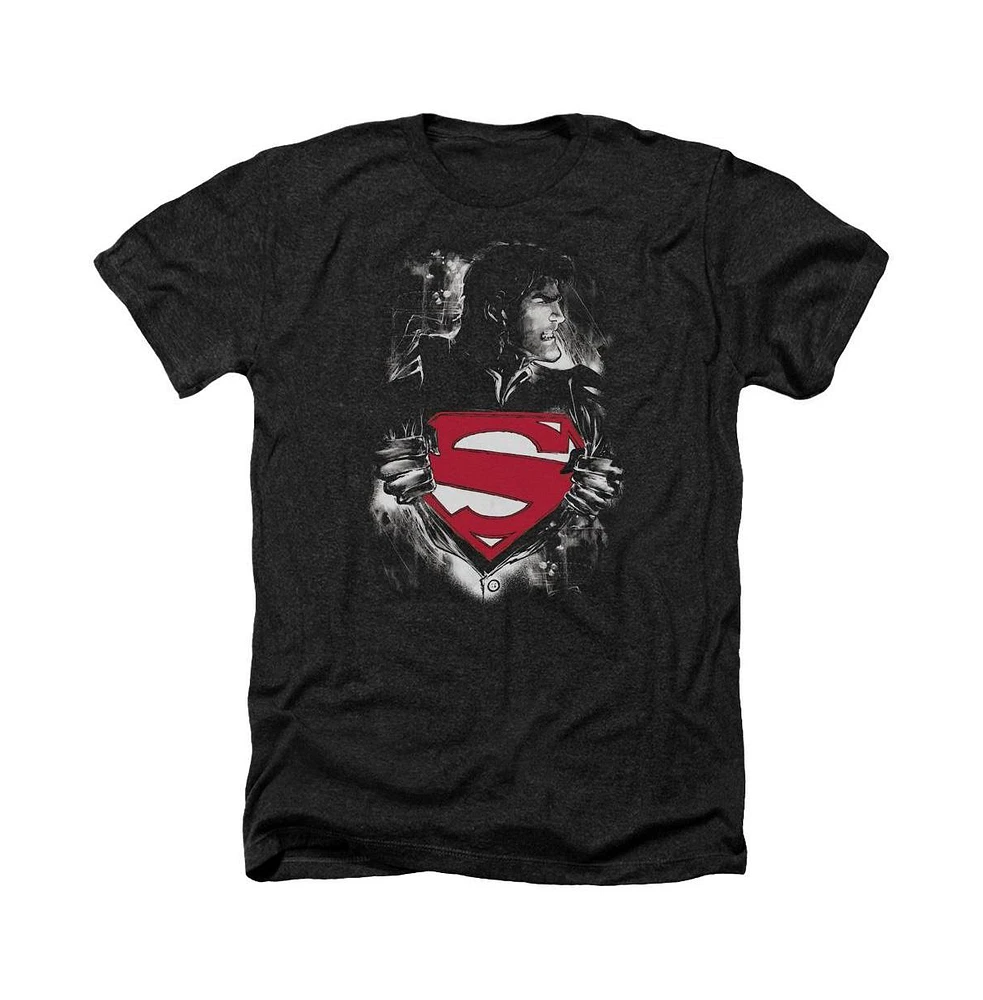 Superman Men's Darkest Hour Adult Heather Tee / T-Shirt