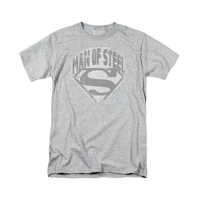 Superman Big & Tall Man Of Steel Shield Short Sleeve Adult Tee / T-Shirt