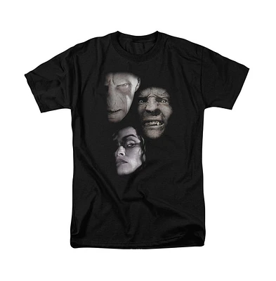 Harry Potter Big & Tall Villian Heads Short Sleeve Adult Tee / T-Shirt