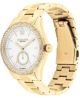 Coach Women's Brooks Automatic Gold-Tone Stainless Steel Bracelet Watch, 38mm