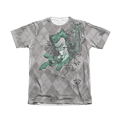 Batman Men's Jokergyle Adult 65/35 Poly/Cotton Short Sleeve Tee / T-Shirt