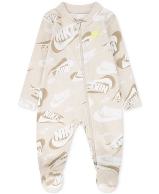 Nike Baby Printed Interlock Footed Coverall