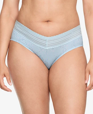Warners No Pinching, Problems Dig-Free Comfort Waist with Lace Microfiber Hipster 5609J