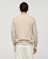 Mango Men's Slim-Fit Merino Wool Knit Sweater