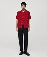 Mango Men's Slim-Fit Printed Shirt