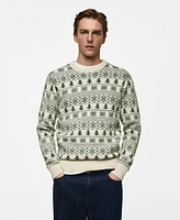 Mango Men's Slim-Fit Holiday Knit Sweater