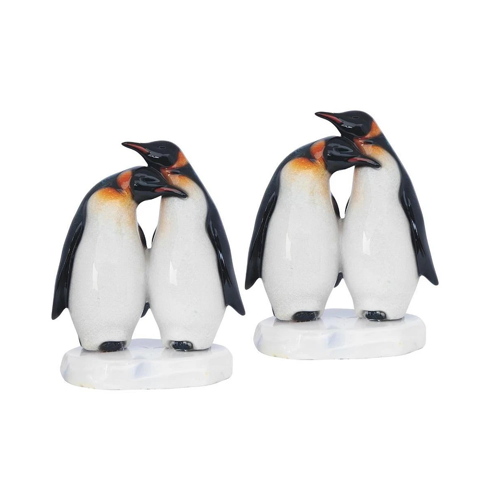 Fc Design "2-pc Set" 6.5"H King Penguin Couple Statue Lovely Animal Figurine Statue Ornament Home Room Office Decor and Perfect Ideas for Housewarming