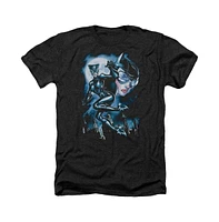 Batman Men's Moonlight Cat Adult Heather Tee / T-Shirt