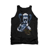 Batman Men's Arkham Asylum Harley Quinn Adult Tank Top