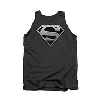 Superman Men's Super Metallic Shield Adult Tank Top