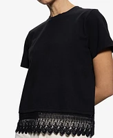 Sanctuary Women's Lace Remix Pull On T-Shirt