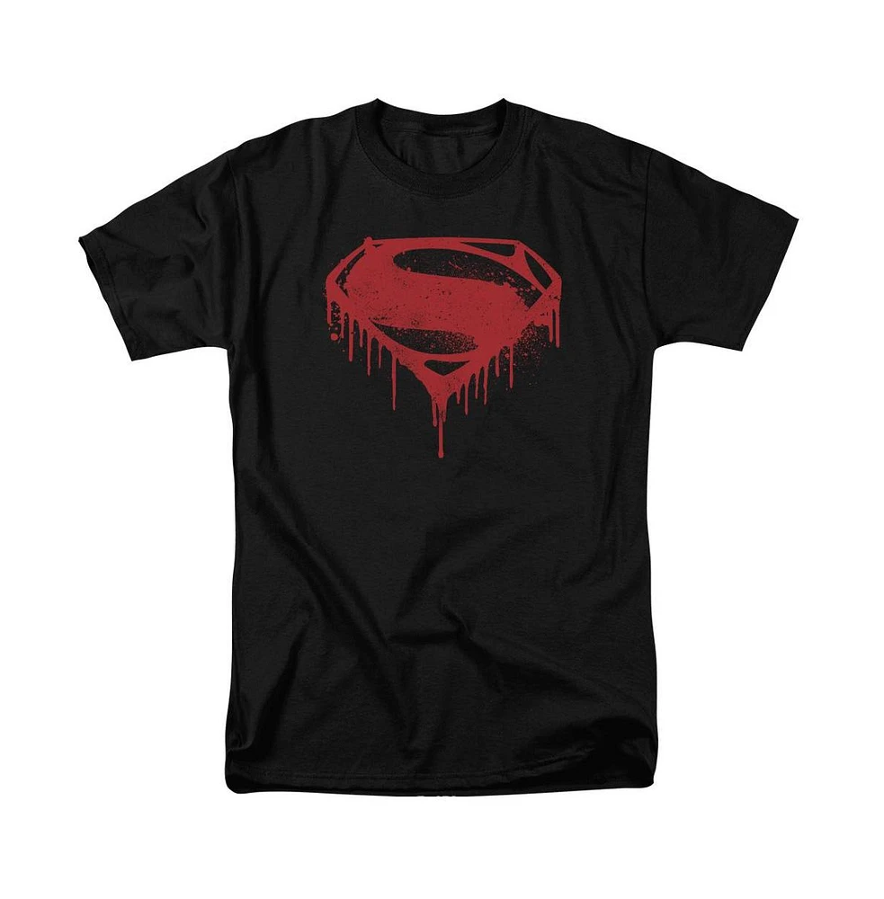 Batman V Superman Men's Splattered Short Sleeve Adult Tee / T-Shirt