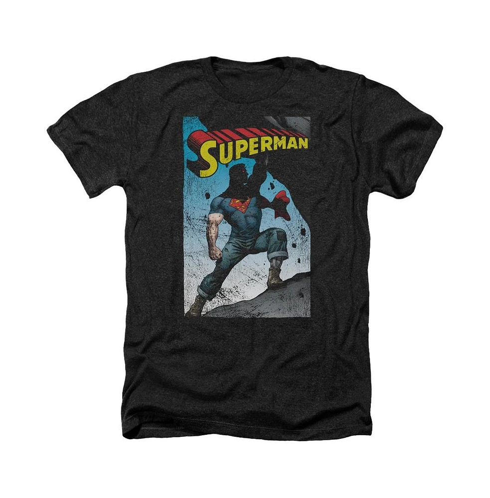 Superman Men's Alternate Adult Heather Tee / T-Shirt