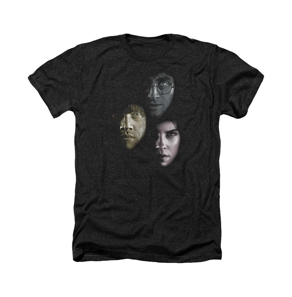 Harry Potter Men's Hero Heads Adult Heather Tee / T-Shirt