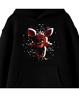 Five Nights at Freddy's Boys Foxy And Silhouette Youth Black Graphic Hoodie-Large