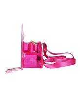 Bioworld Pink Flamingo 13.5-Inch Clear Mini Backpack