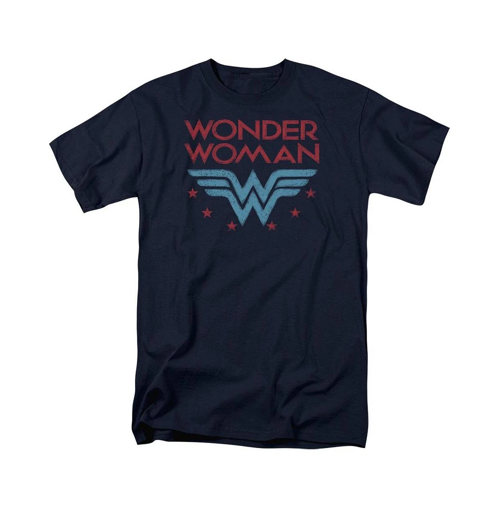 Dc Wonder Woman Big & Tall Dc Comics Wonder Woman Wonder Stars Short Sleeve Adult Tee / T-Shirt