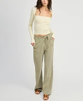 En Saison Women's Roan Belted Pants