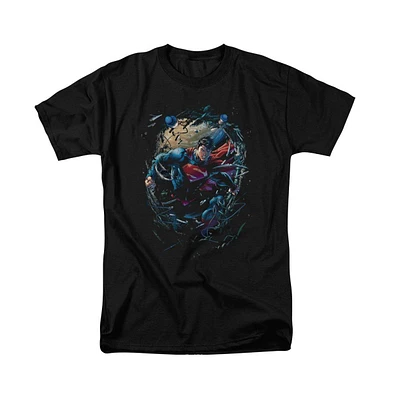 Superman Big & Tall Breaking Space Short Sleeve Adult Tee / T-Shirt