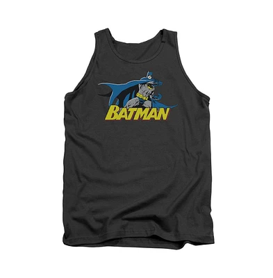 Batman Men's 8 Bit Cape Adult Tank Top