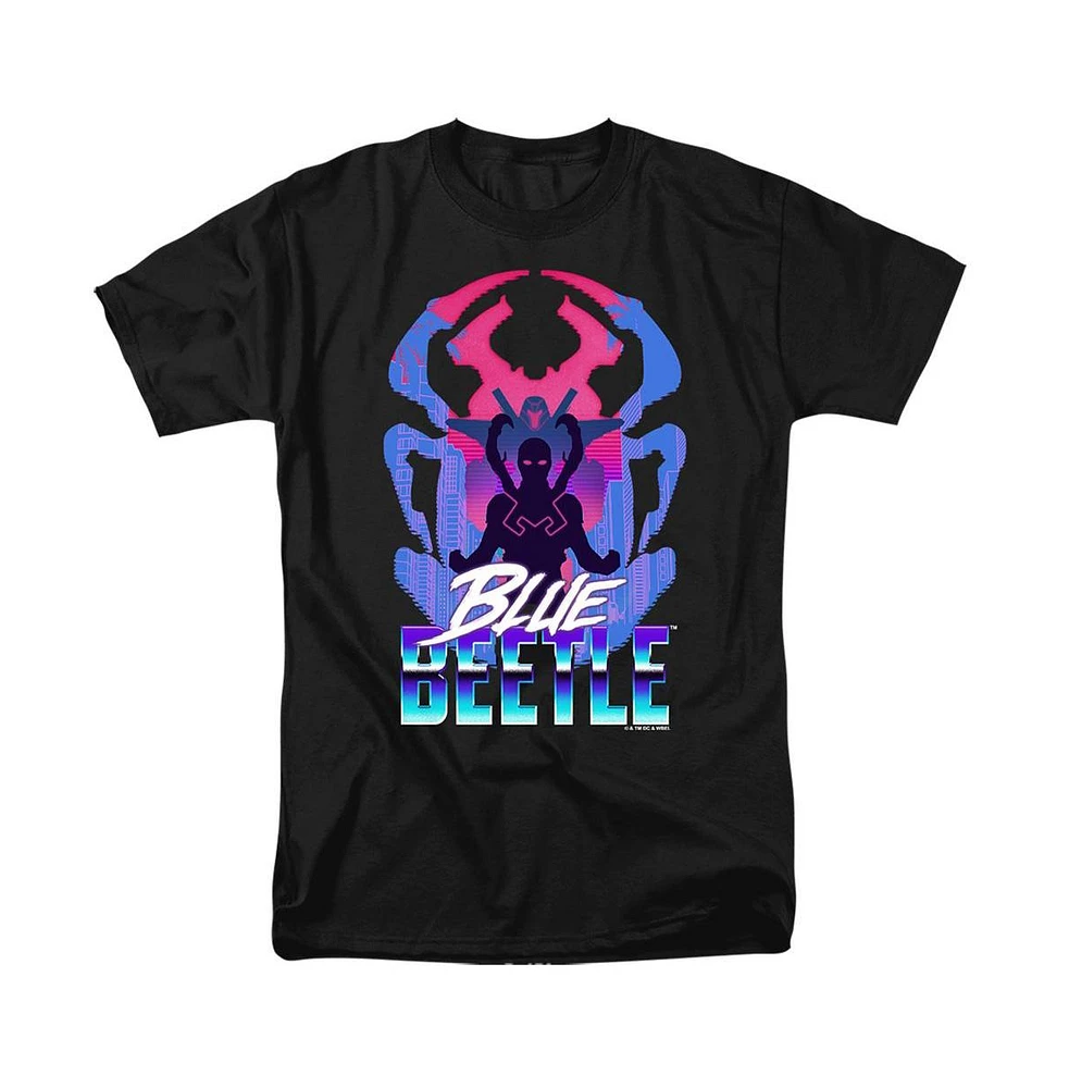 Blue Beetle Big & Tall Silhouette Short Sleeve Adult Tee / T-Shirt