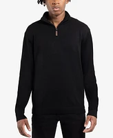 Spring + Mercer Men's Quarter Zip Mock Neck Sweater