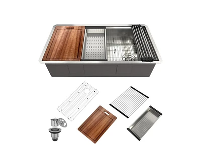Casainc Undermount Kitchen Sink with Accessories