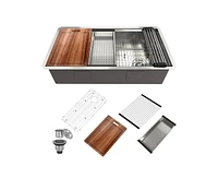 Casainc Undermount Kitchen Sink with Accessories