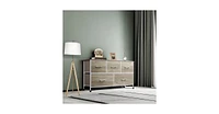 Wlive Dresser for Bedroom with 5 Drawers Wide Chest of Fabric Storage Organizer Unit Bins Closet Living Room Hallway