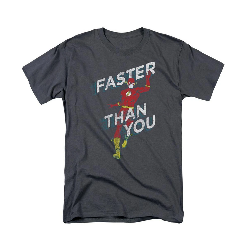 Flash Big & Tall Dc Dc Comics Faster Than You Short Sleeve Adult Tee / T-Shirt