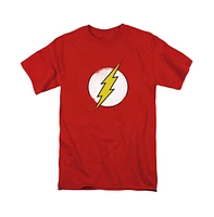 Flash Big & Tall Dc Dc Comics Rough Logo Short Sleeve Adult Tee / T-Shirt