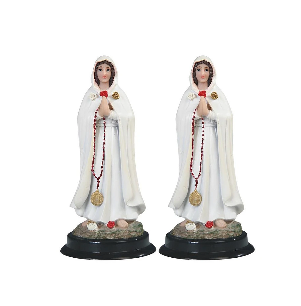 Fc Design "2-pc Set" 5"H Rosa Mistica Statue Holy Figurine Statue Ornament Home Room Office Decor and Perfect Ideas for Housewarming, Holidays and Bir