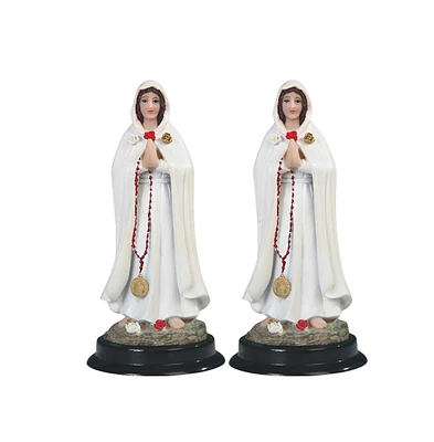 Fc Design "2-pc Set" 5"H Rosa Mistica Statue Holy Figurine Statue Ornament Home Room Office Decor and Perfect Ideas for Housewarming, Holidays and Bir