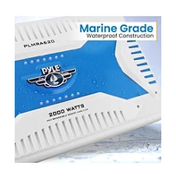 Pyle 6-Channel Marine Amplifier, 2000 Watts Elite Series